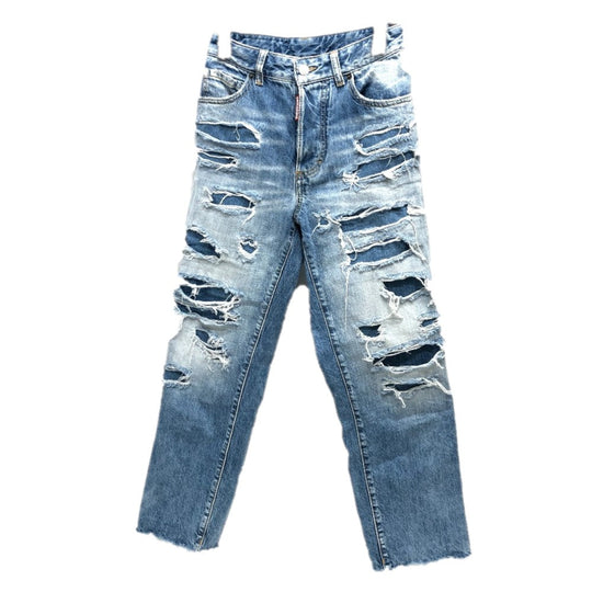 DSQUARED2 Denim pants S75LB0808 denim blue damage Women 36 Used Authentic