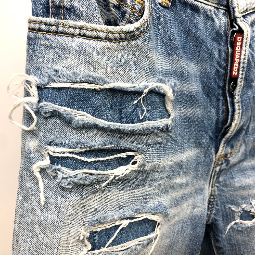 DSQUARED2 Denim pants S75LB0808 denim blue damage Women 36 Used Authentic