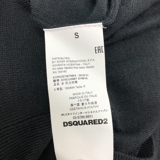 DSQUARED2 one piece acrylic black logo Women ‚r Used Authentic