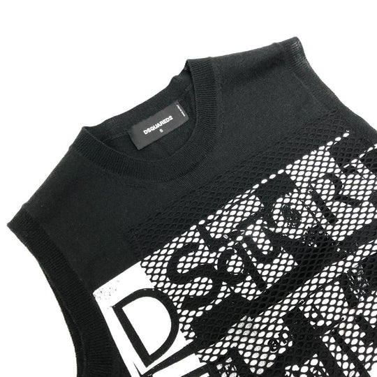 DSQUARED2 one piece acrylic black logo Women ‚r Used Authentic