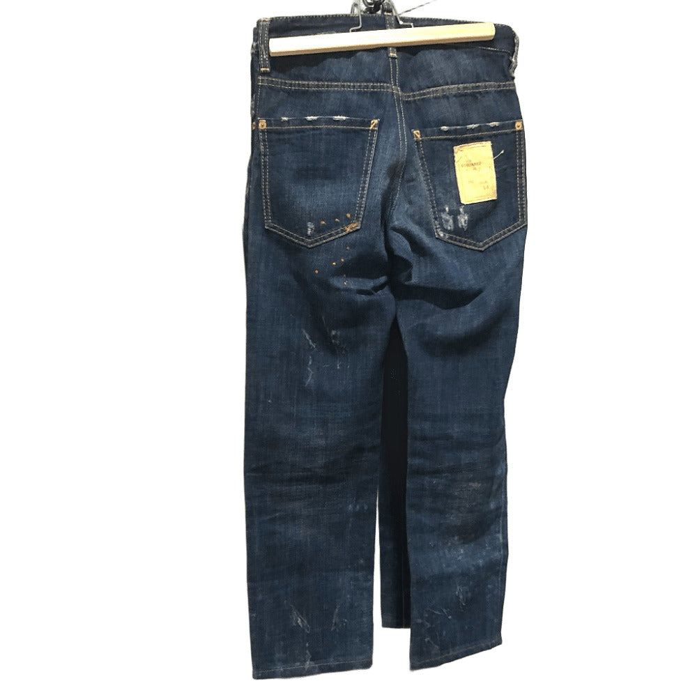 DSQUARED2 Denim pants denim blue Distressed and painted denim Bottoms Women 42 Used Authentic