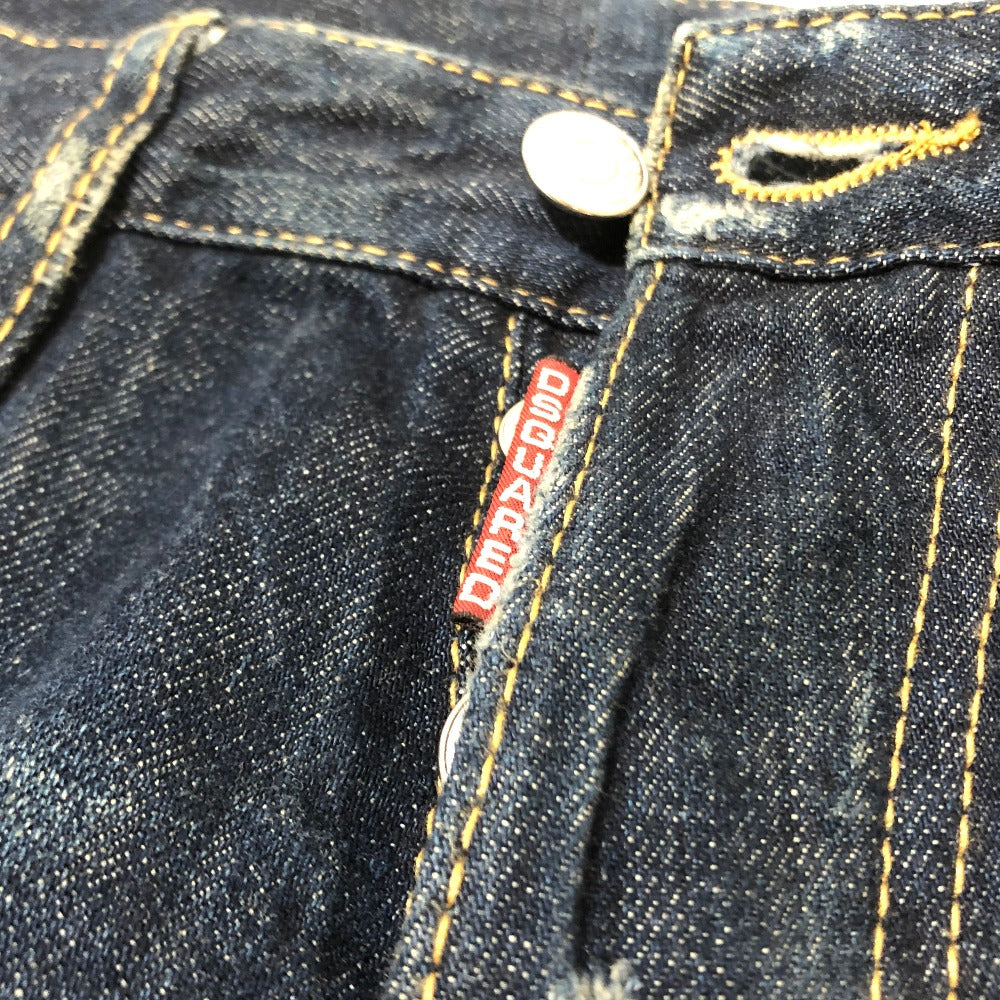 DSQUARED2 Denim pants denim blue Distressed and painted denim Bottoms Women 42 Used Authentic