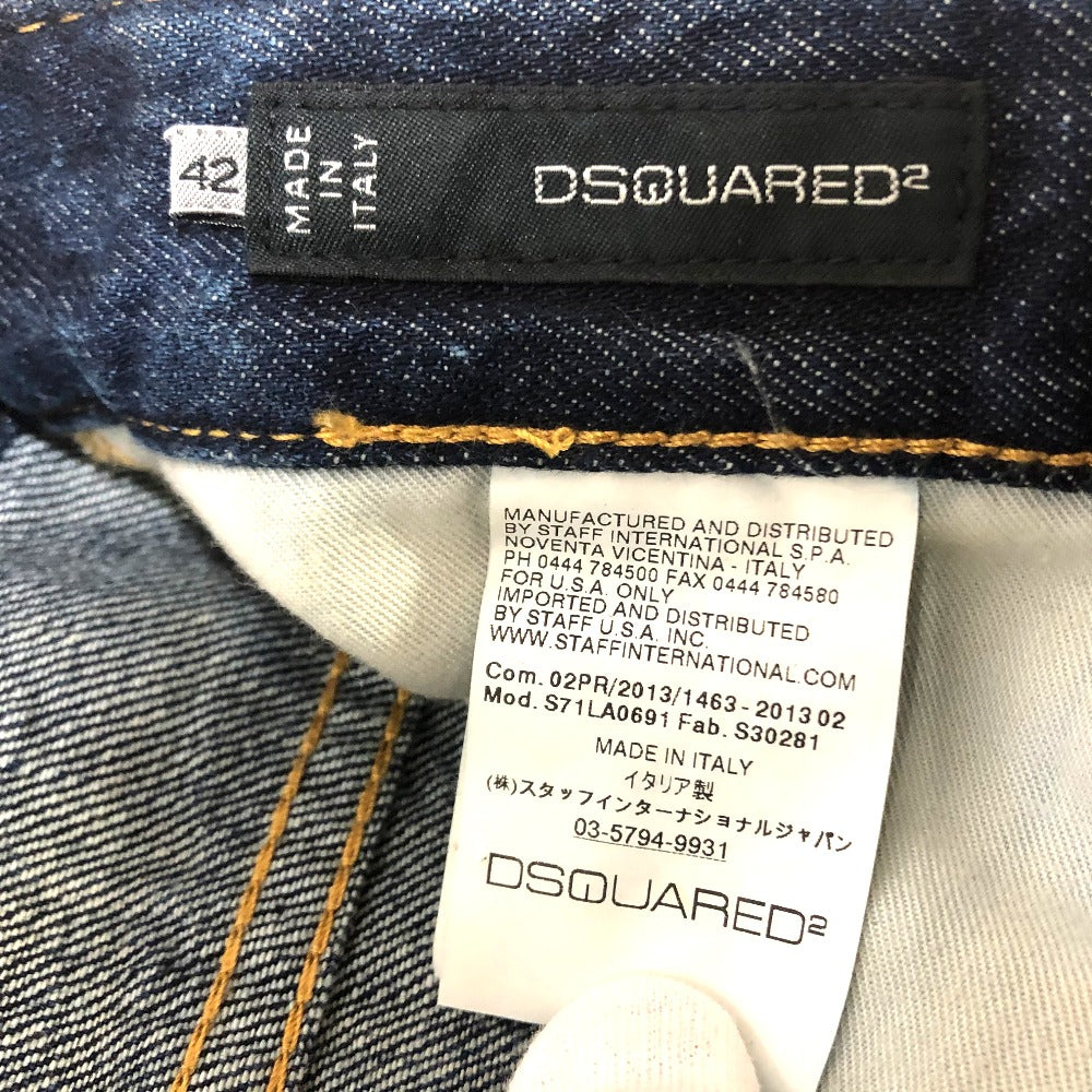DSQUARED2 Denim pants denim blue Distressed and painted denim Bottoms Women 42 Used Authentic