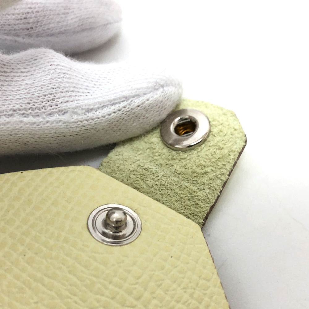 HERMES passport case Epsom yellow Talmac PM Women Used Authentic