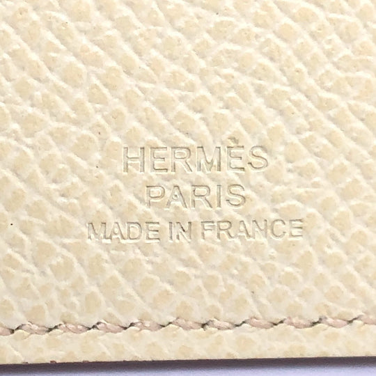 HERMES passport case Epsom yellow Talmac PM Women Used Authentic