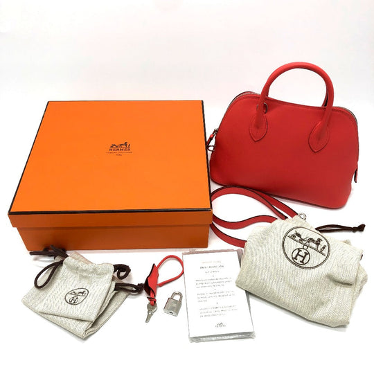 HERMES Handbag Evercolor Rose texas Bored 1923 25 Handbag