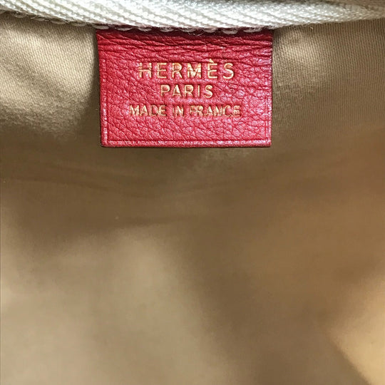 HERMES Shoulder Bag Toruash / Leather beige victoria square Women Used Authentic
