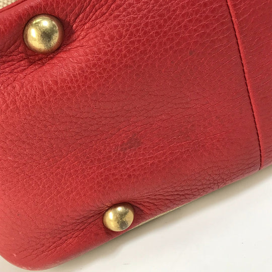 HERMES Shoulder Bag Toruash / Leather beige victoria square Women Used Authentic