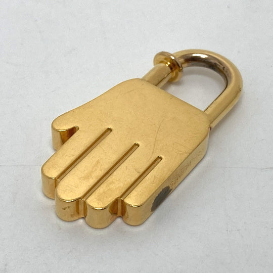 HERMES Cadena metal gold 2002 only Women Used Authentic