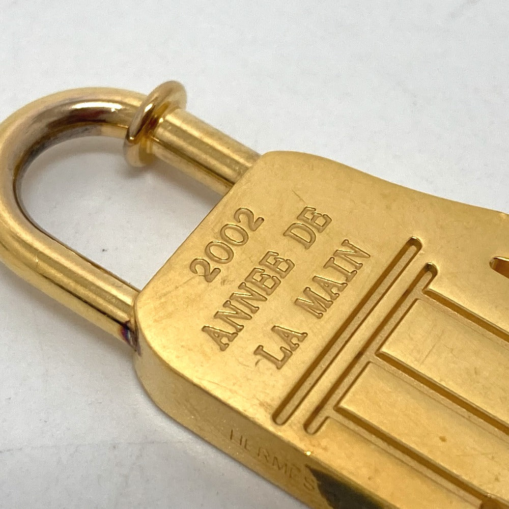 HERMES Cadena metal gold 2002 only Women Used Authentic