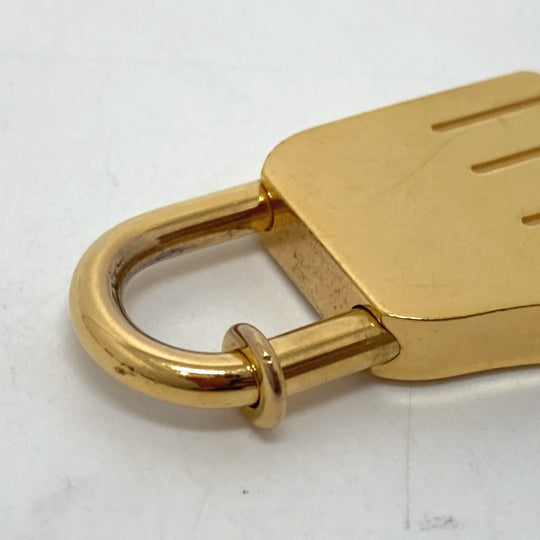 HERMES Cadena metal gold 2002 only Women Used Authentic