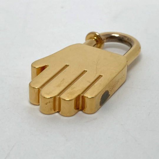 HERMES Cadena metal gold 2002 only Women Used Authentic