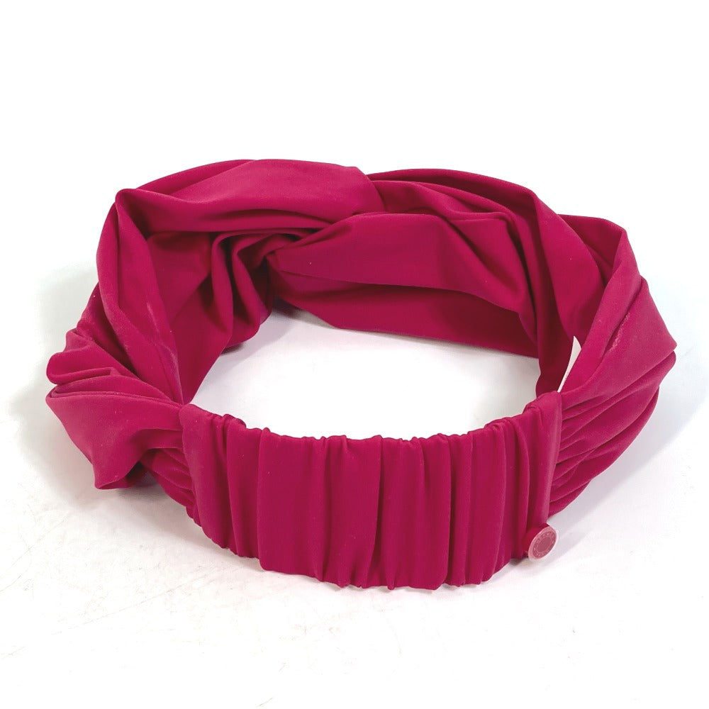 HERMES hair accessory Polyamide, Elastane pink 2022 model eugenia headband Women M Used Authentic