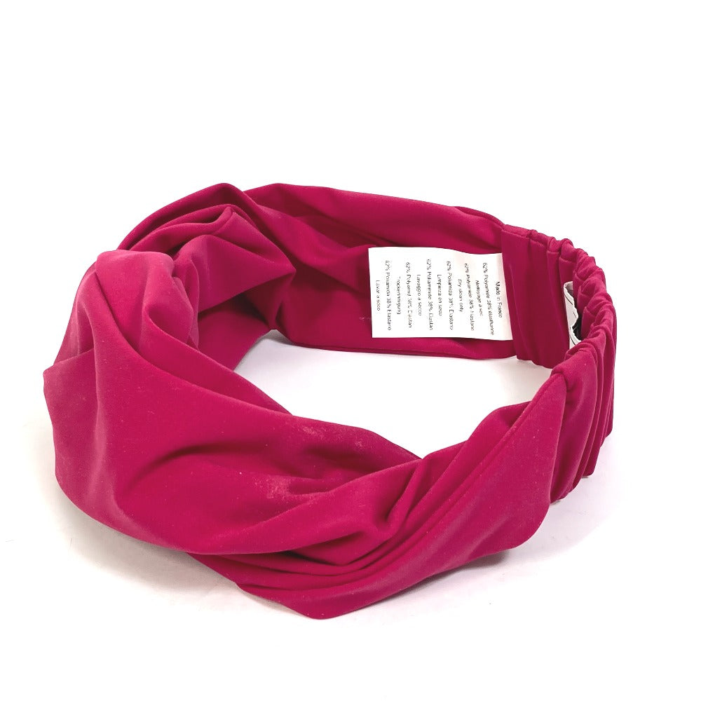 HERMES hair accessory Polyamide, Elastane pink 2022 model eugenia headband Women M Used Authentic