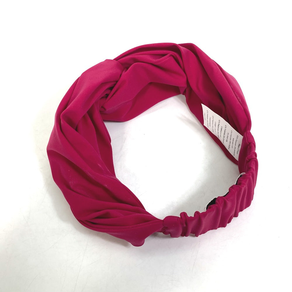 HERMES hair accessory Polyamide, Elastane pink 2022 model eugenia headband Women M Used Authentic