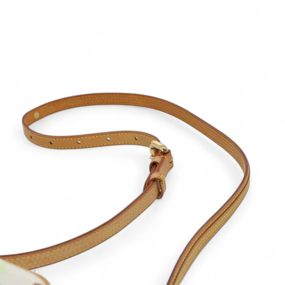 Louis Vuitton Monogram Canvas Shoulder Bag White Multicolor Women's Handbag