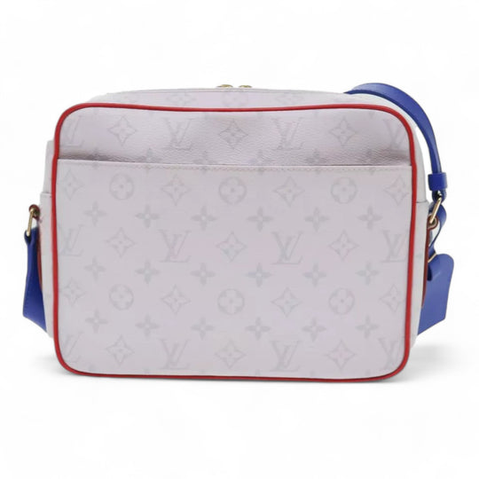 Louis Vuitton Monogram Nile PM Shoulder Bag NBA White Blue Strap Men's Bag