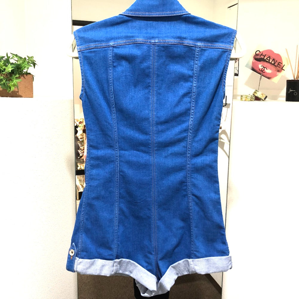 MOSCHINO overalls blue No sleeve Apparel Denim Women 34 Used Authentic