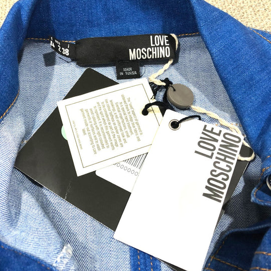 MOSCHINO overalls blue No sleeve Apparel Denim Women 34 Used Authentic
