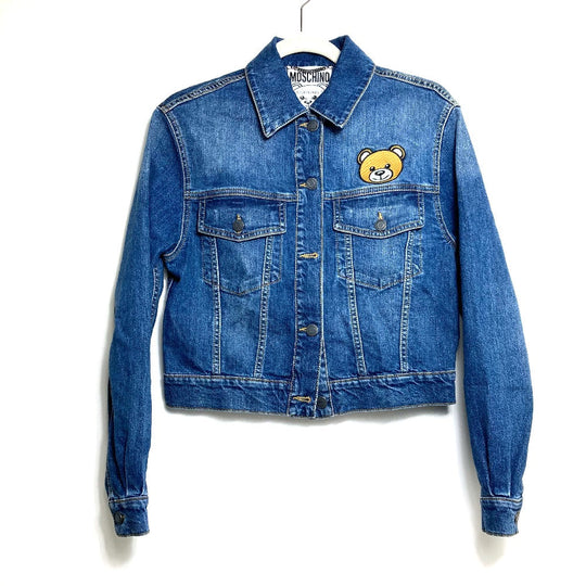 MOSCHINO Denim Jacket denim blue Teddy bear apparel 4