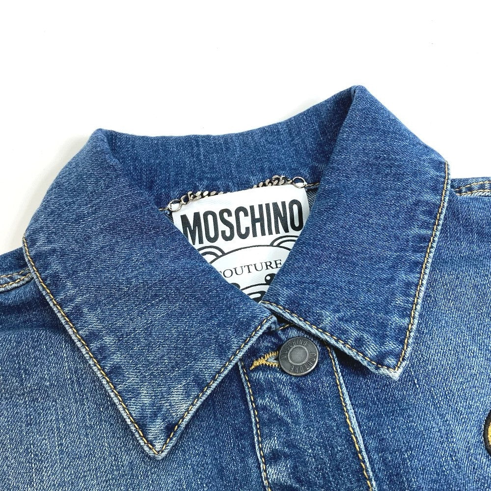 MOSCHINO Denim Jacket denim blue Teddy bear apparel 4