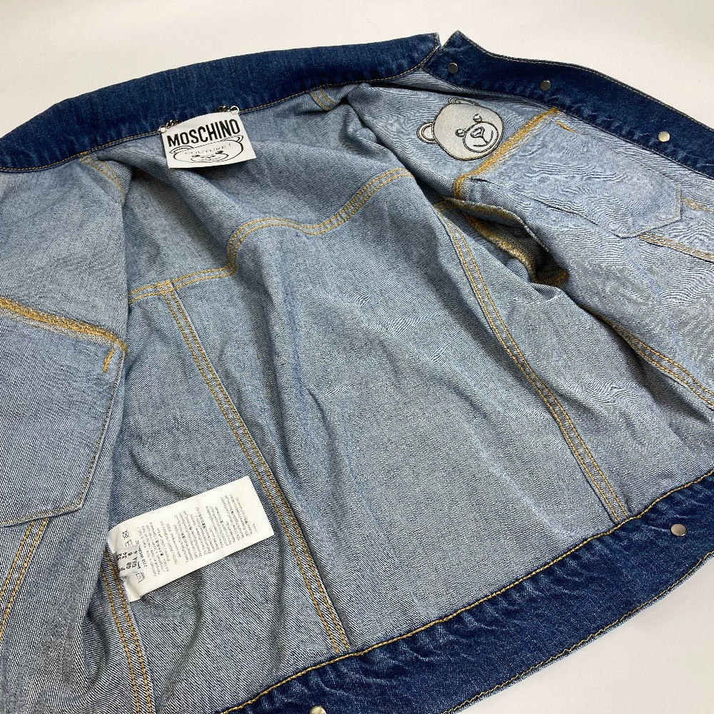 MOSCHINO Denim Jacket denim blue Teddy bear apparel 4