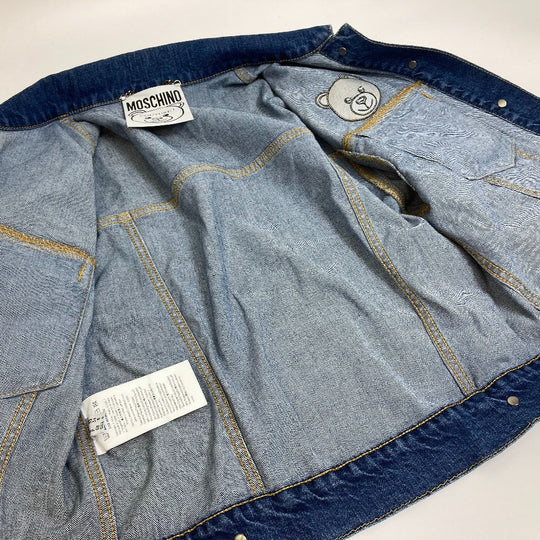 MOSCHINO Denim Jacket denim blue Teddy bear apparel 4