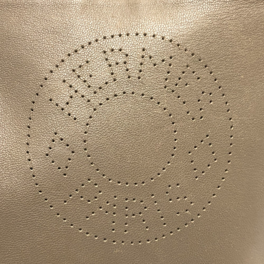 HERMES Shoulder Bag leather Brown Crude cell