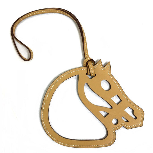 HERMES charm Vaux Swift beige Petit Ash Paddock Cheval unisex(Unisex) Used Authentic