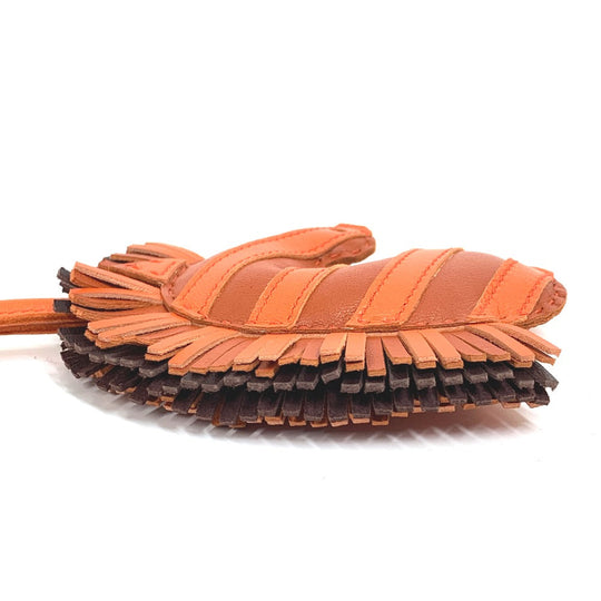 HERMES Bag charm Leather / Anemiro Orange Gee Gee Savannah Women(Unisex) Used Authentic