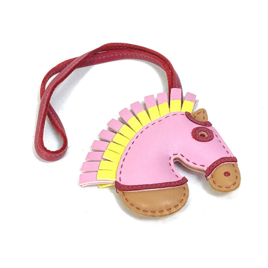 HERMES charm Anyo Miro pink sylvest horse zebra Gigi Camaille