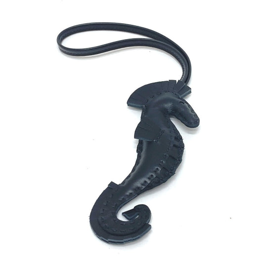 HERMES charm , anion black Bag charm ipo seahorse Women Used Authentic