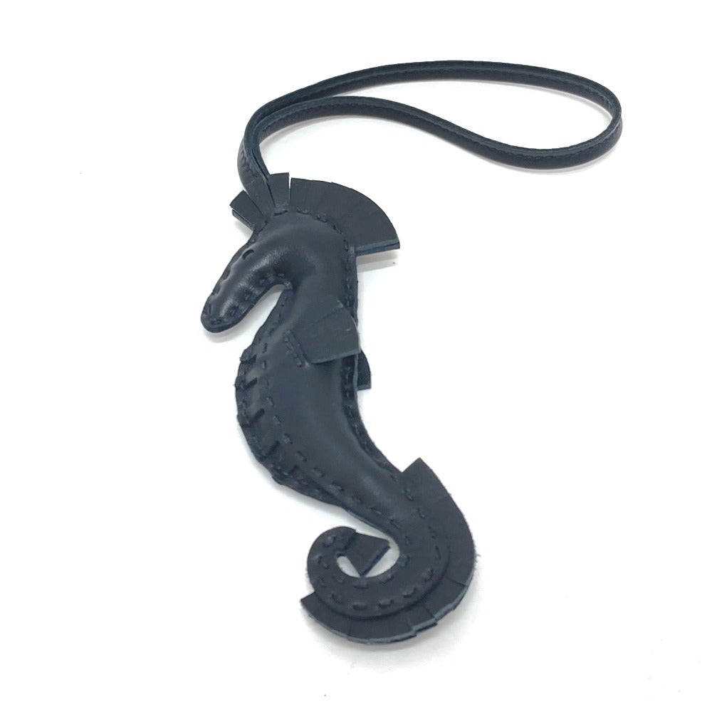 HERMES charm , anion black Bag charm ipo seahorse Women Used Authentic
