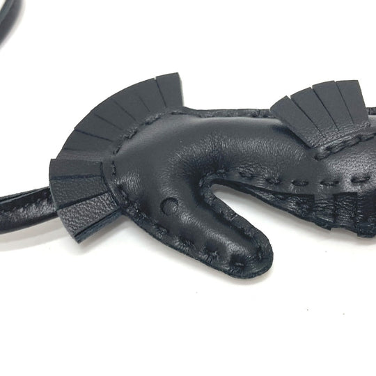 HERMES charm , anion black Bag charm ipo seahorse Women Used Authentic