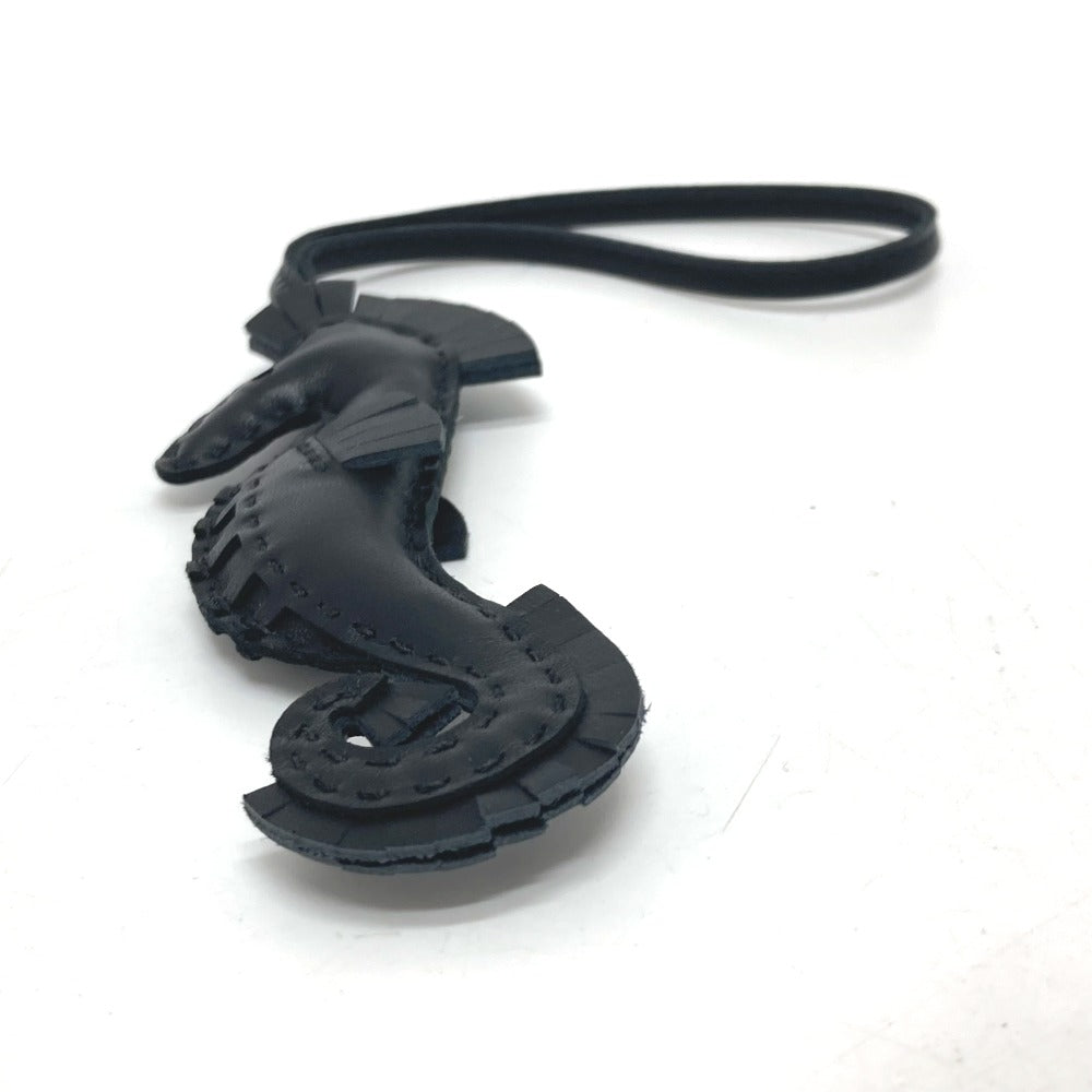 HERMES charm , anion black Bag charm ipo seahorse Women Used Authentic