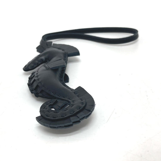 HERMES charm , anion black Bag charm ipo seahorse Women Used Authentic