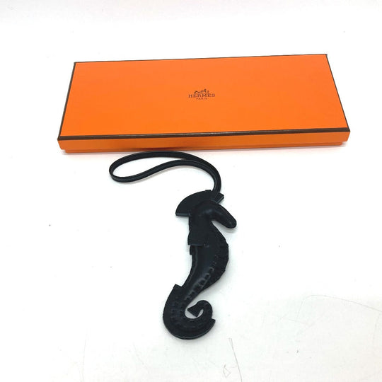 HERMES charm , anion black Bag charm ipo seahorse Women Used Authentic