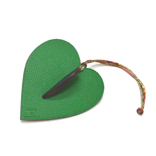 HERMES charm Epsom multicolor Petite Ash W Heart Women Used Authentic