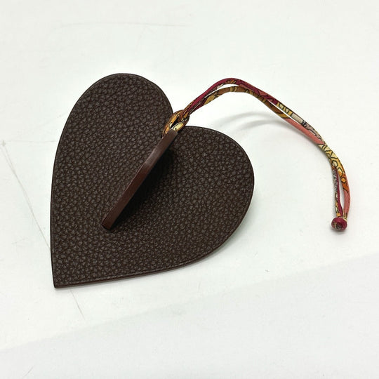 HERMES charm Epsom multicolor Petite Ash W Heart Women Used Authentic