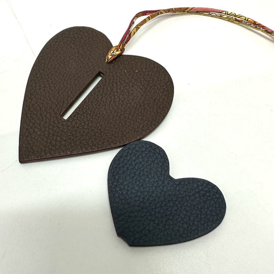 HERMES charm Epsom multicolor Petite Ash W Heart Women Used Authentic