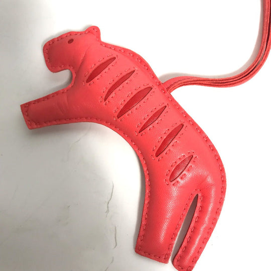HERMES charm Anyo Miro pink Tiger Tiger Rulu Women Used Authentic