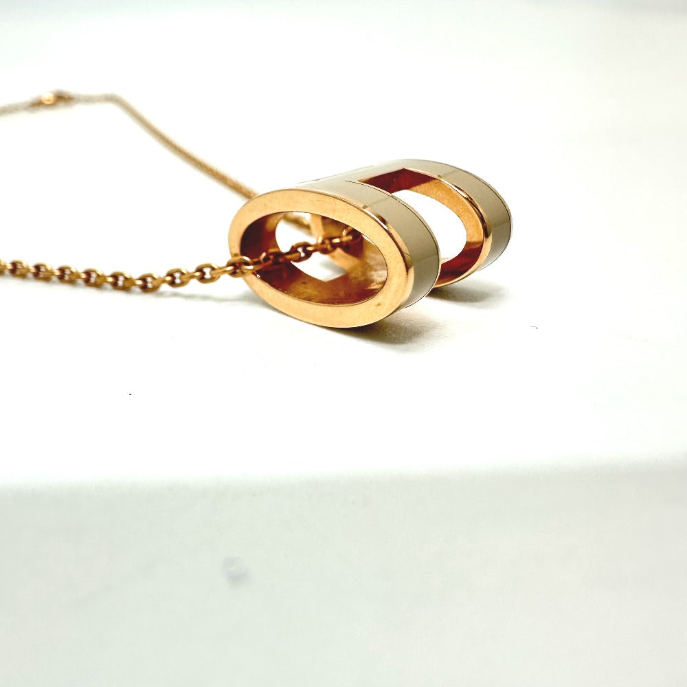 HERMES Necklace metal gold H logo pop ash Women Used Authentic