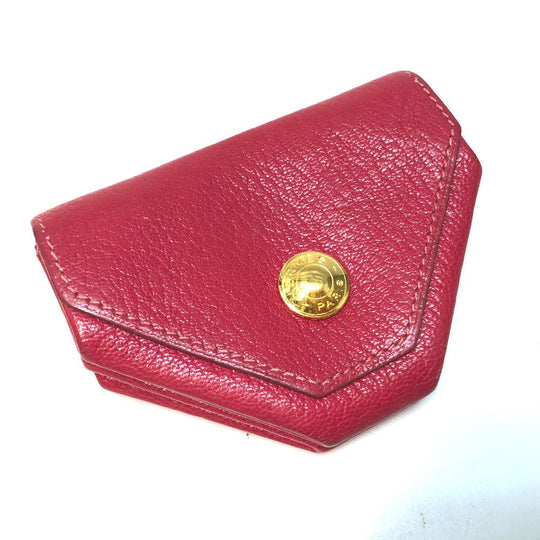 HERMES Coin case Shave Red Le Callan uit LE 48 Women Used Authentic