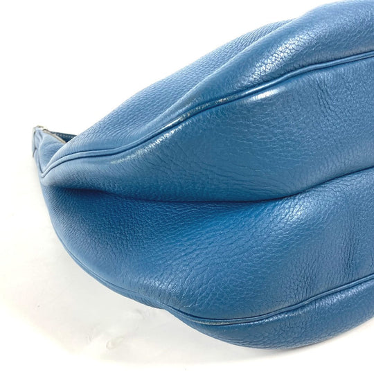 HERMES Shoulder Bag Taurillon Clemence blue Gao Women Used Authentic