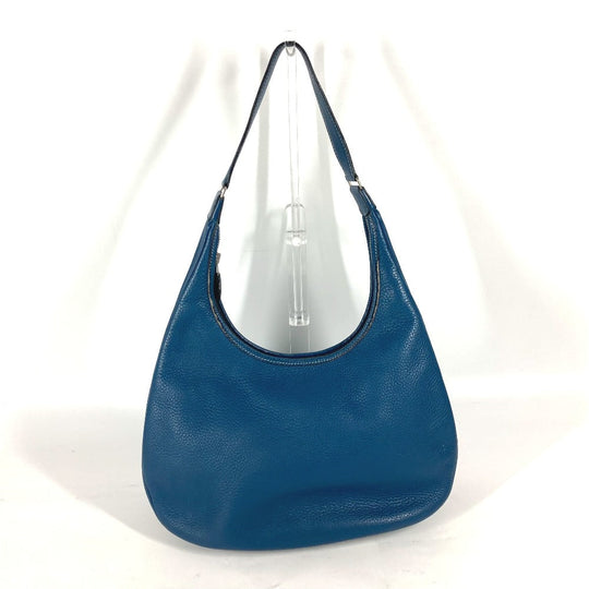 HERMES Shoulder Bag Taurillon Clemence blue Gao Women Used Authentic