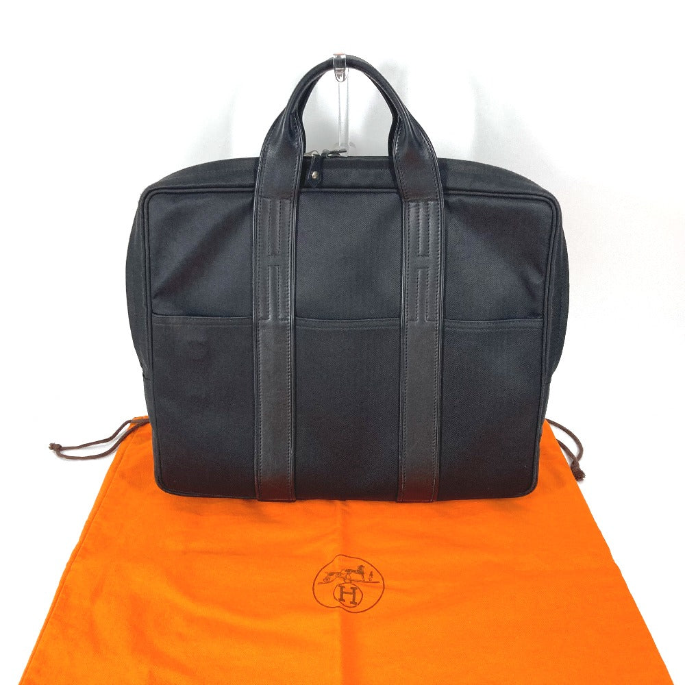 HERMES Business bag Nylon black 2WAY Acapulco Odinatur Women Used Authentic
