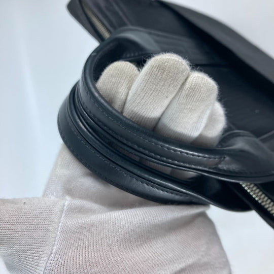 HERMES Business bag Nylon black 2WAY Acapulco Odinatur Women Used Authentic