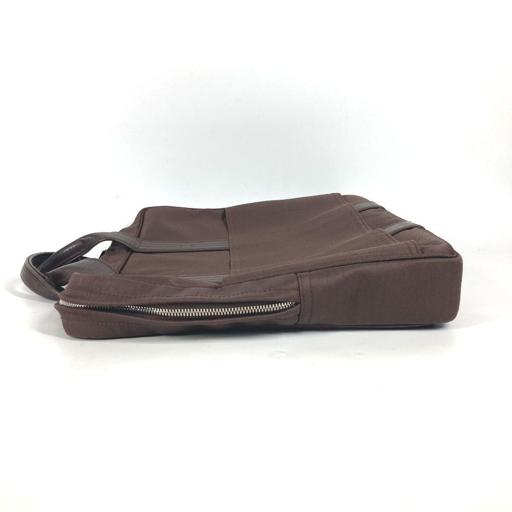 HERMES Business bag Nylon Brown Shoulder Acapulco Odinatur mens Used Authentic