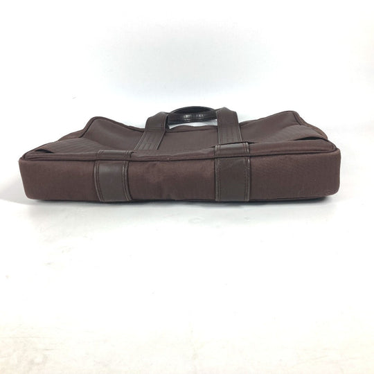 HERMES Business bag Nylon Brown Shoulder Acapulco Odinatur mens Used Authentic