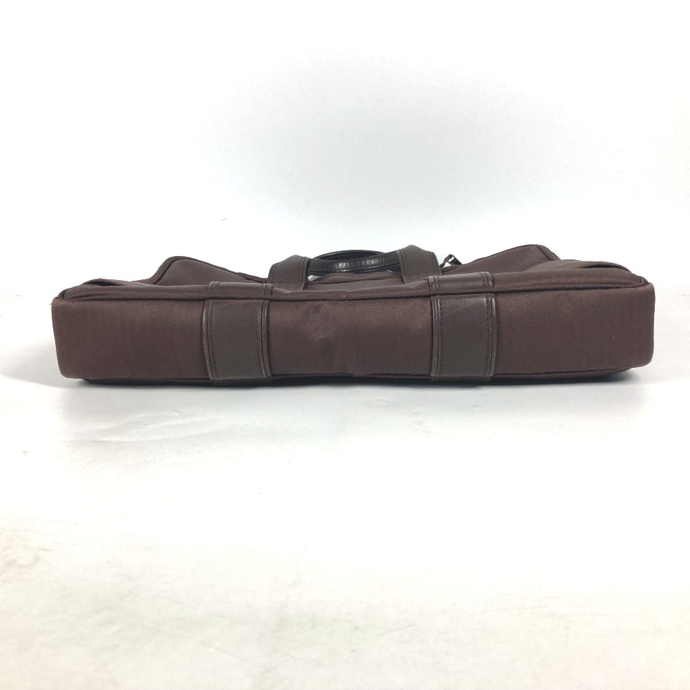 HERMES Business bag Nylon Brown Shoulder Acapulco Odinatur mens Used Authentic